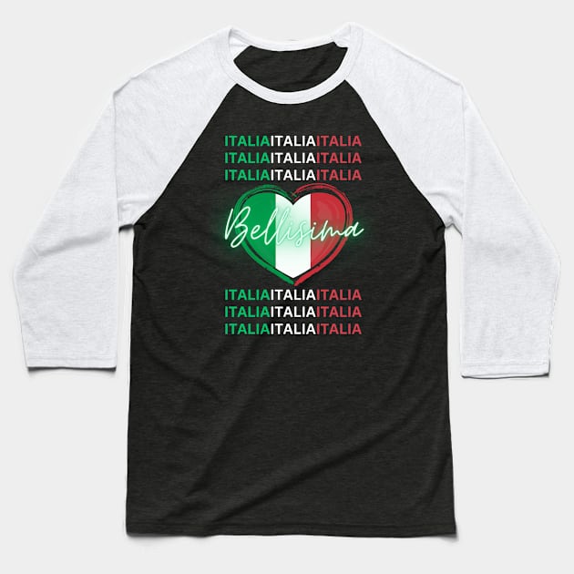 Fan of Italy Baseball T-Shirt by KreativPix